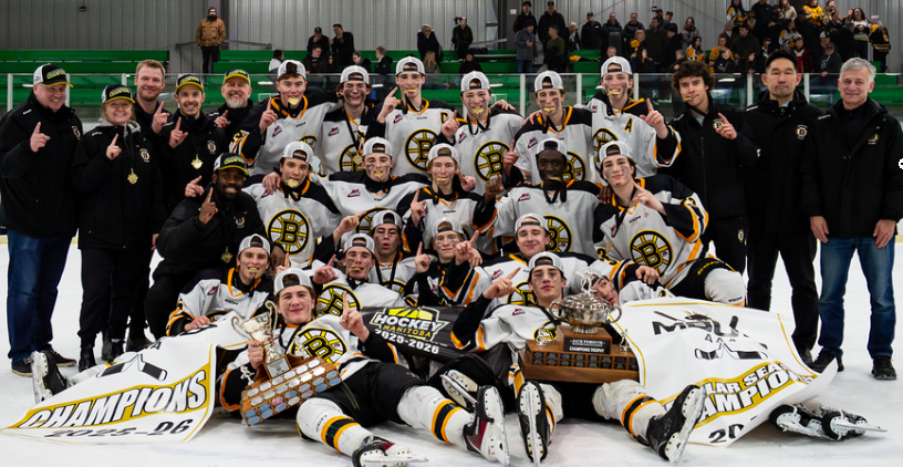 Congratulations to the Winnipeg Bruins on their 9-0 playoff sweep, and good luck at the TELUS Regional Playdown in Regina against the Regina Pat Canadians (host), Moose Jaw Winmar Warriors and Thunder Bay Kings, April 2-5